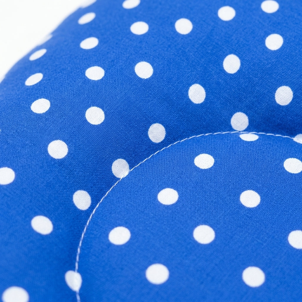 BABY HEAD SHAPER PILLOW DOTED PRINT BLUE