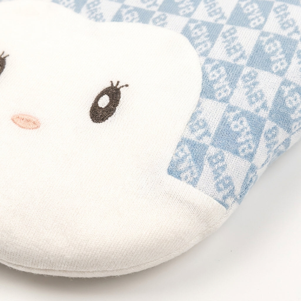 BABY PILLOW CUTE BABY FACE BOX BLUE