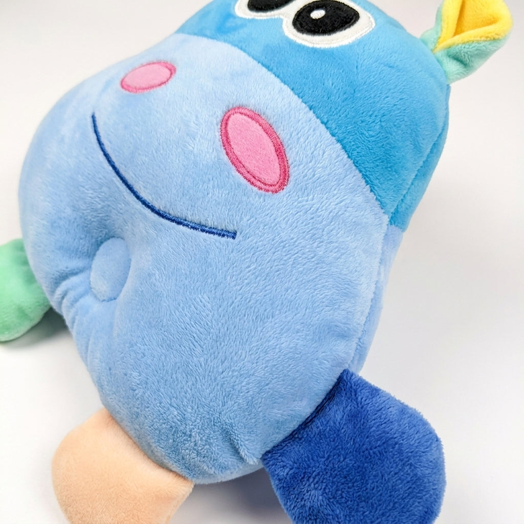 BABY PILLOW SLEEPY OWL BLUE