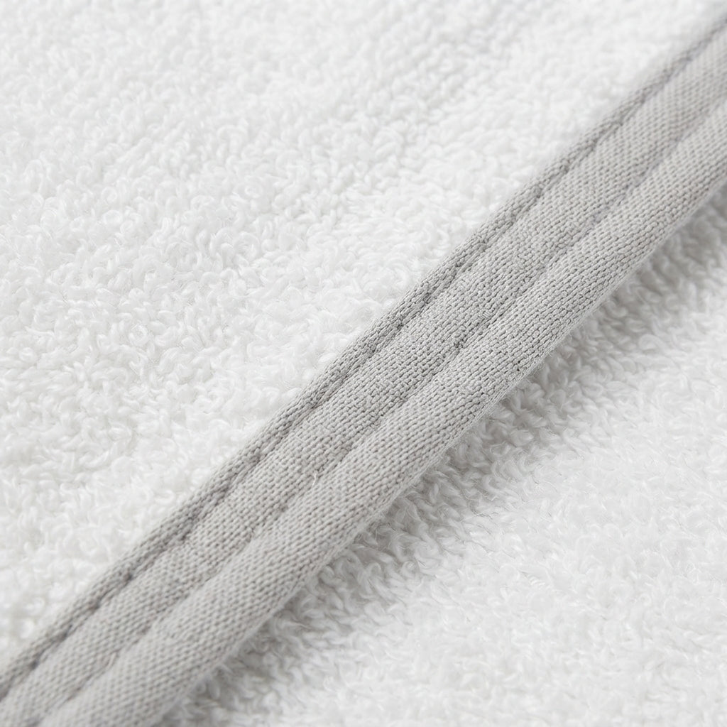 SENIORS BABY BATH TOWEL WELL FISH WHITE