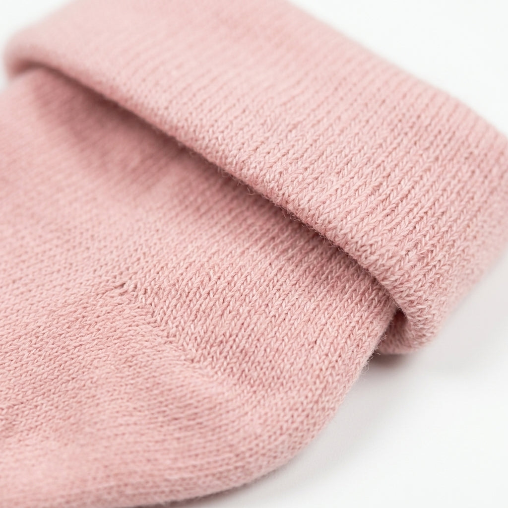 SOFT COTTON BABY SOCKS PACK OF 2 (PINK & PEACH)(0-3M)