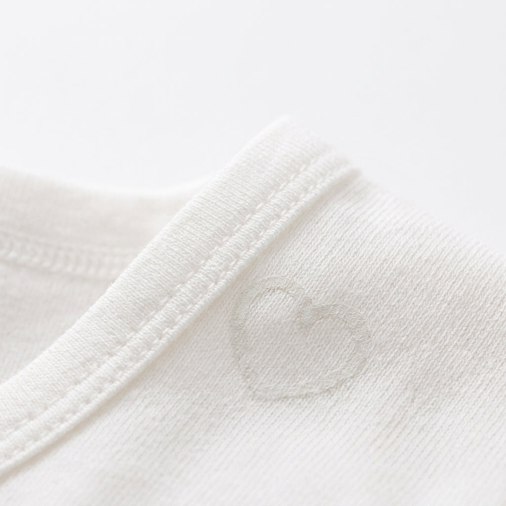 BABY 2 PCS SUIT PACK OF 3 I LOVE MOM WHITE COTTON
