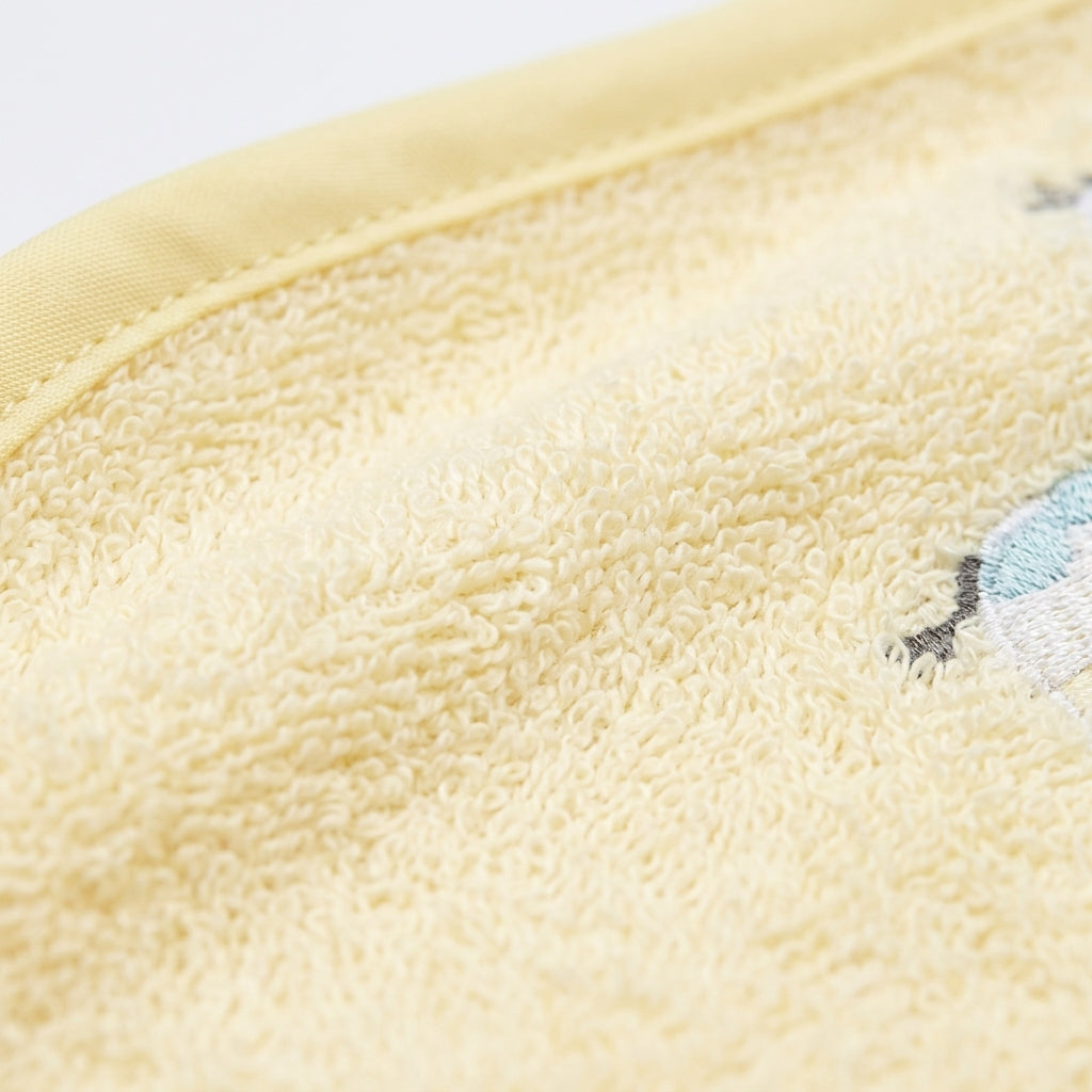 BABY BATH TOWEL+4PCS FACETOWEL GIRAFFE YELLOW