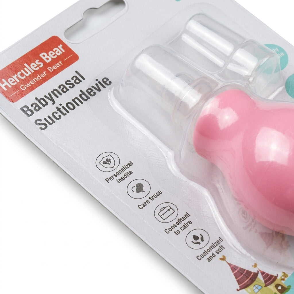 BABY NOSE CLEANER SILICON PINK