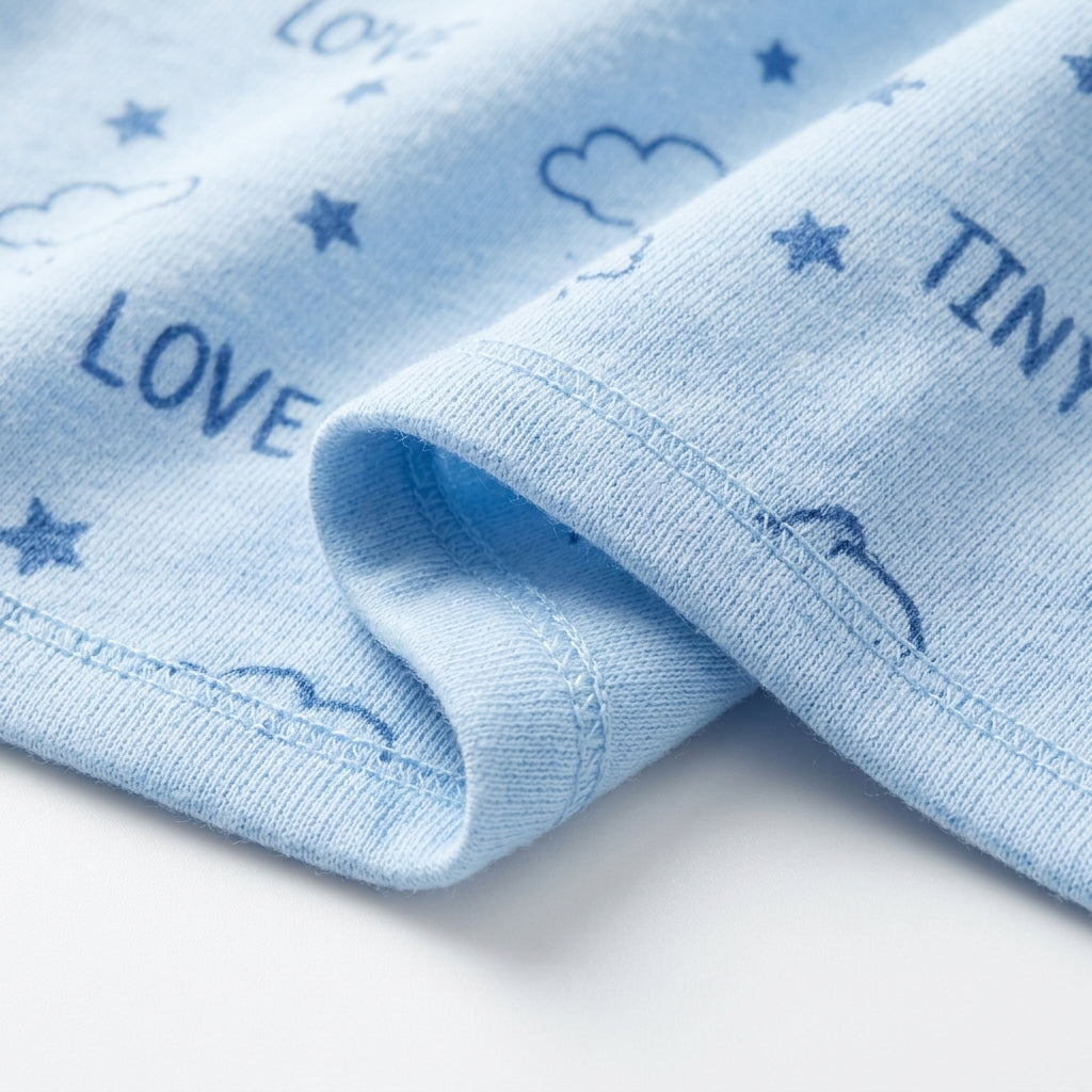 BABY ADJUSTABLE SWADDLE BOX BLUE KIDZO