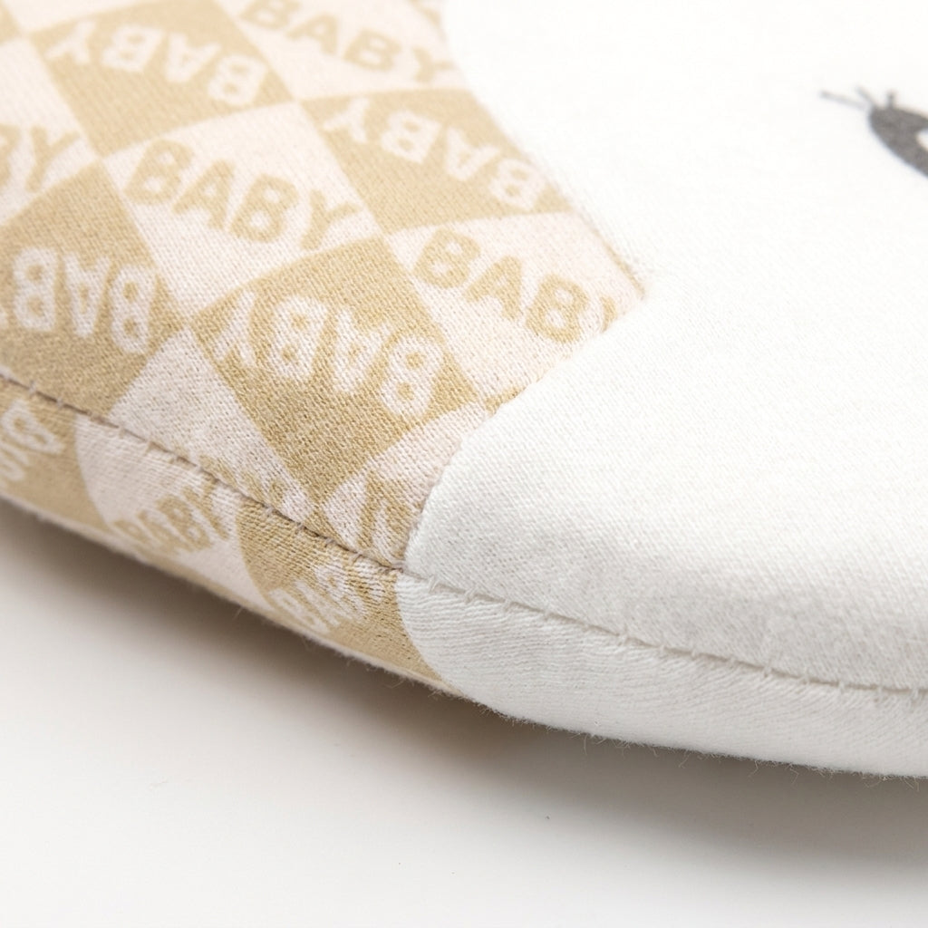 BABY PILLOW CUTE BABY FACE BOX BROWN
