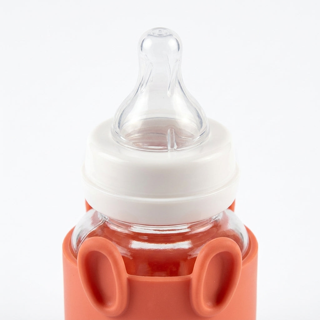 BABY GLASS FEEDER UNICORN SKIN BROWN