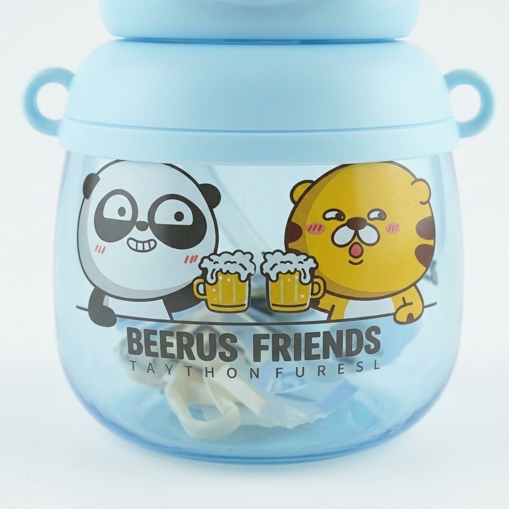 BABY STRAW CUP PANDA BLUE