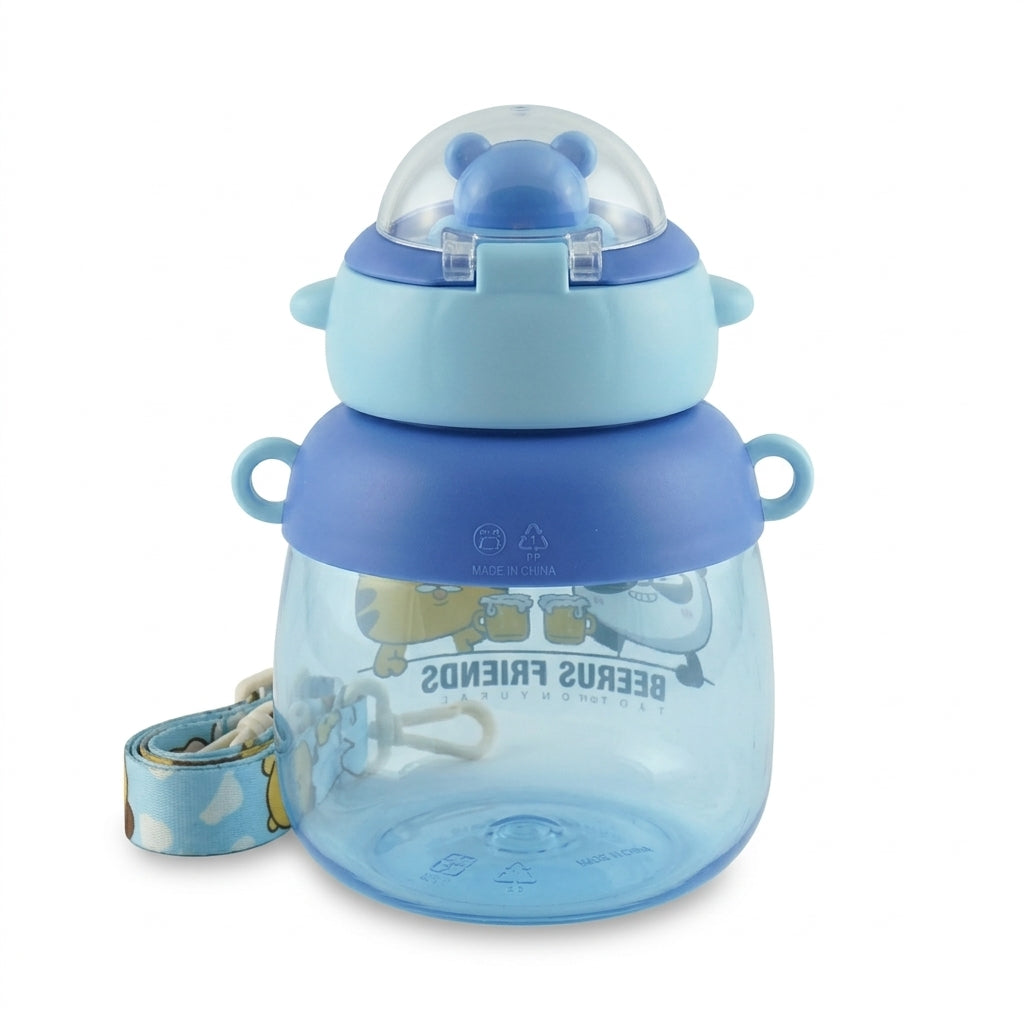 BABY STRAW CUP PANDA BLUE