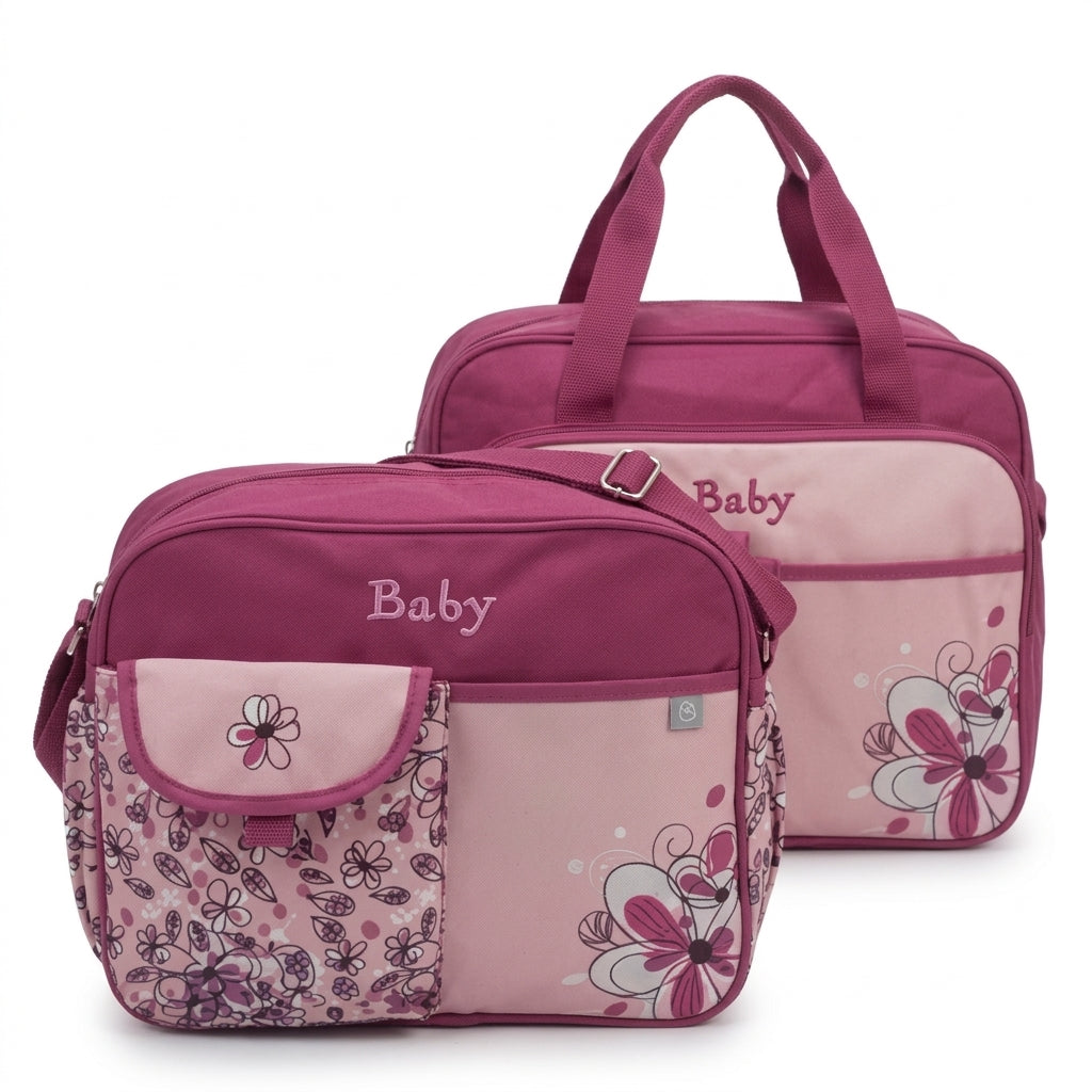 Baby Bag China Double Bear Pink