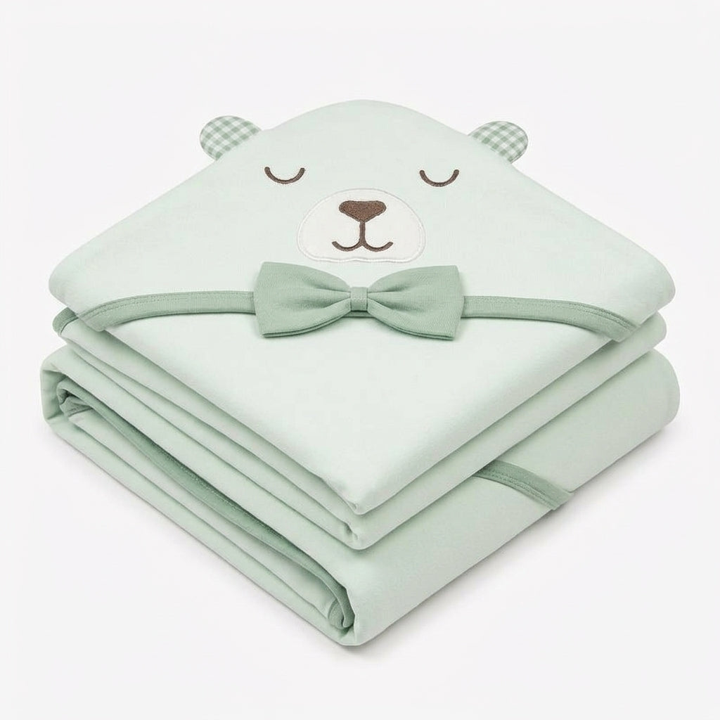 BABY WRAPPING SHEET BOO BEAR GREEN