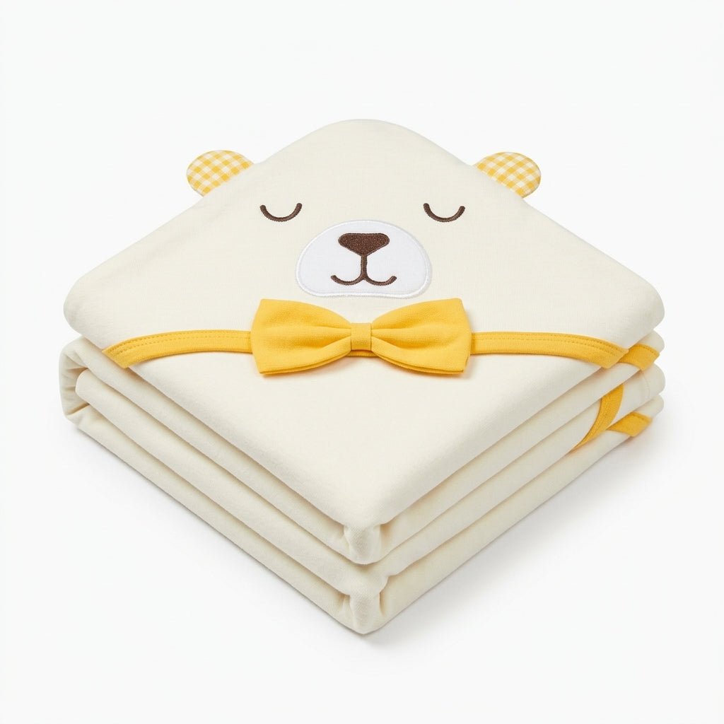 BABY WRAPPING SHEET BOO BEAR YELLOW