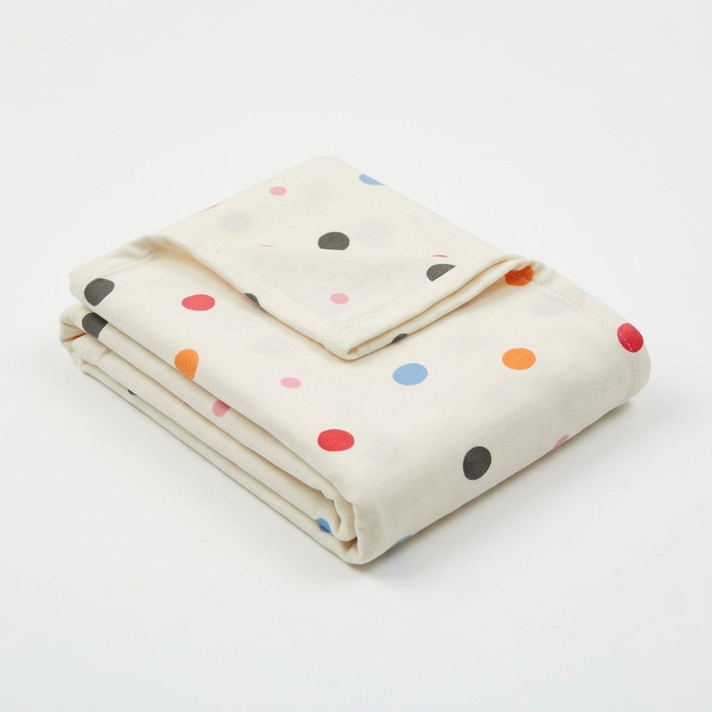 BABY ADJUSTABLE SWADDLE DOTED WHITE KIDZO