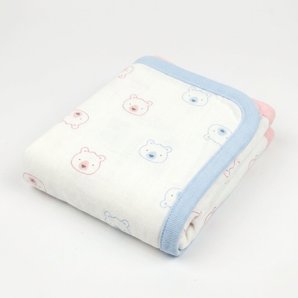 Junior Baby Wrapping Sheets 2-Pack, Bear Theme