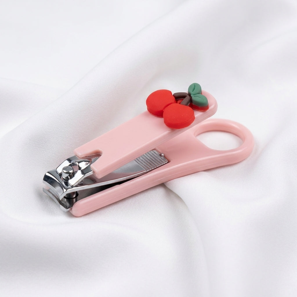 BABY NAIL CLIPPER CHEERY BABY PINK