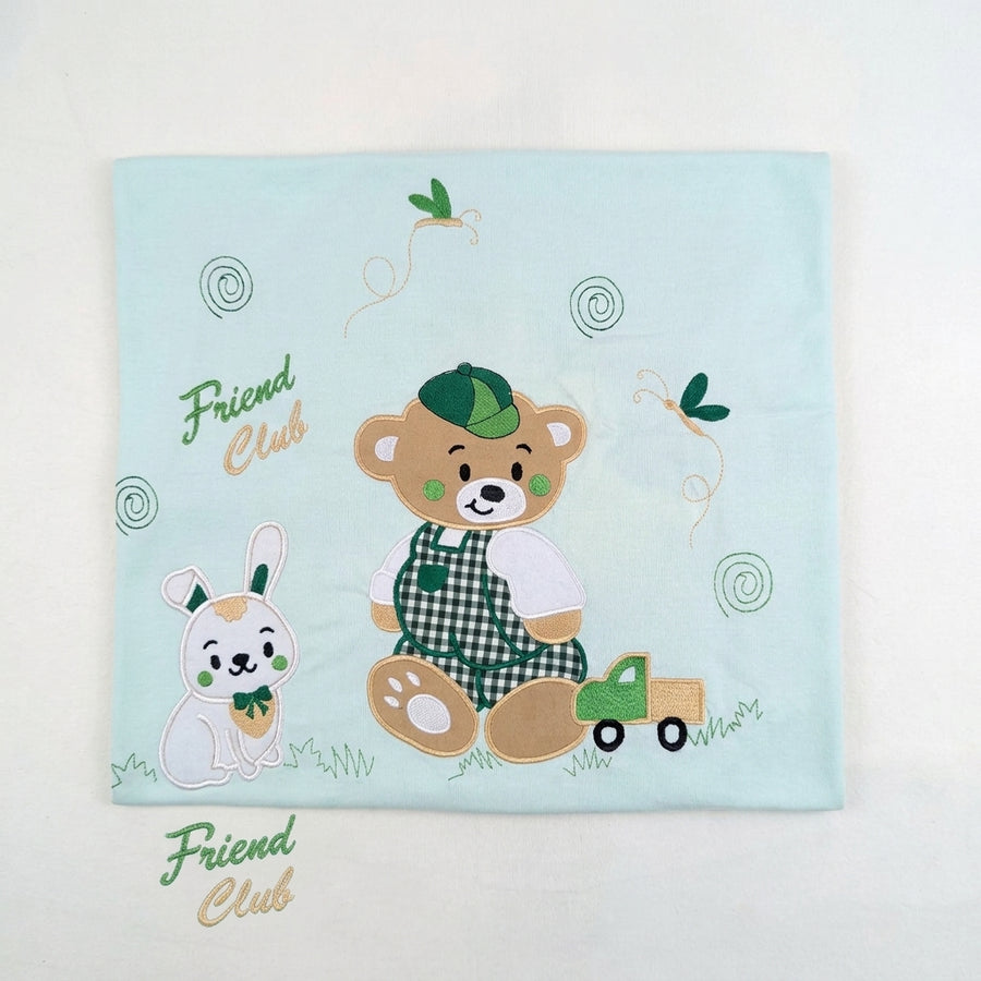 SUNNY BABY WRAPPING SHEET BEAR GREEN