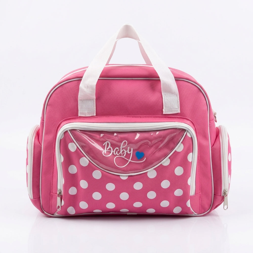 Mini Momo Baby Mother Bag Printed Pink