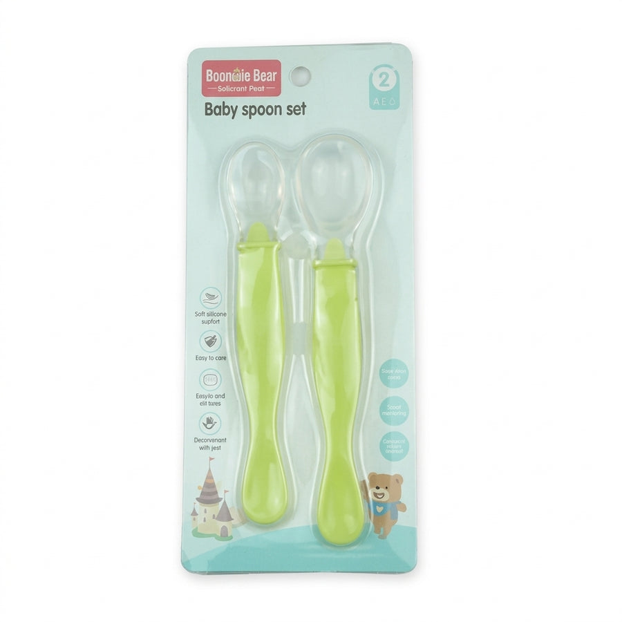 BABY DOUBLE SPOON SET GREEN