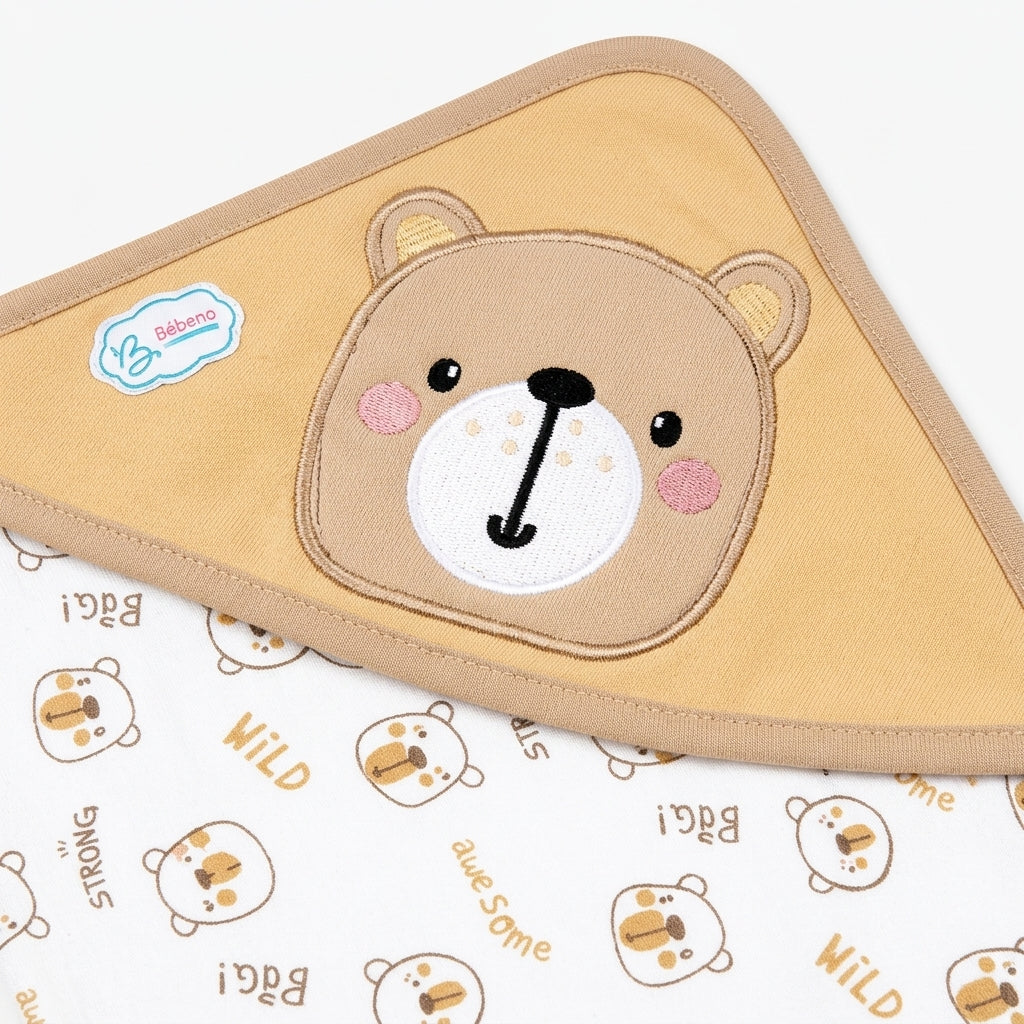BABY WRAPPING SHEET BEAR BOX BROWN