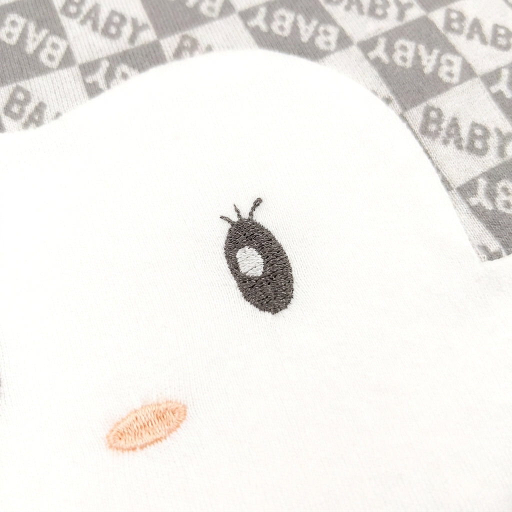 BABY PILLOW CUTE BABY FACE BOX GREY