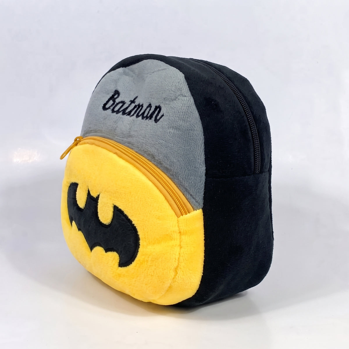 PREMIUM BATMAN BLACK BACKPACK FOR KIDS ULTRA-SOFT VELVET