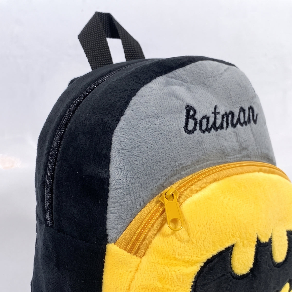 PREMIUM BATMAN BLACK BACKPACK FOR KIDS ULTRA-SOFT VELVET