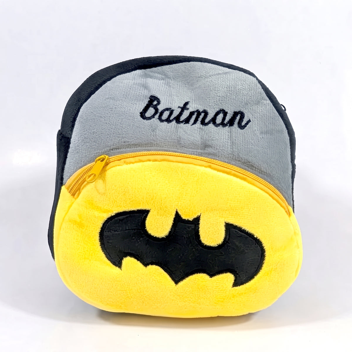 PREMIUM BATMAN BLACK BACKPACK FOR KIDS ULTRA-SOFT VELVET
