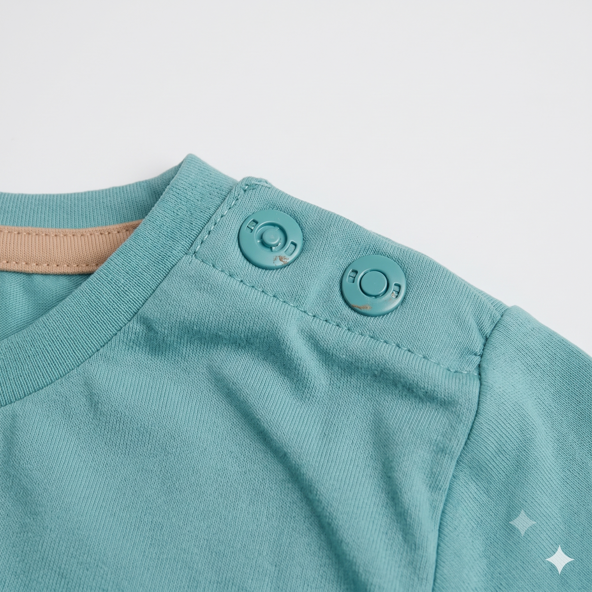 Imported Fabric Mario Summer Outfit - Teal & Beige