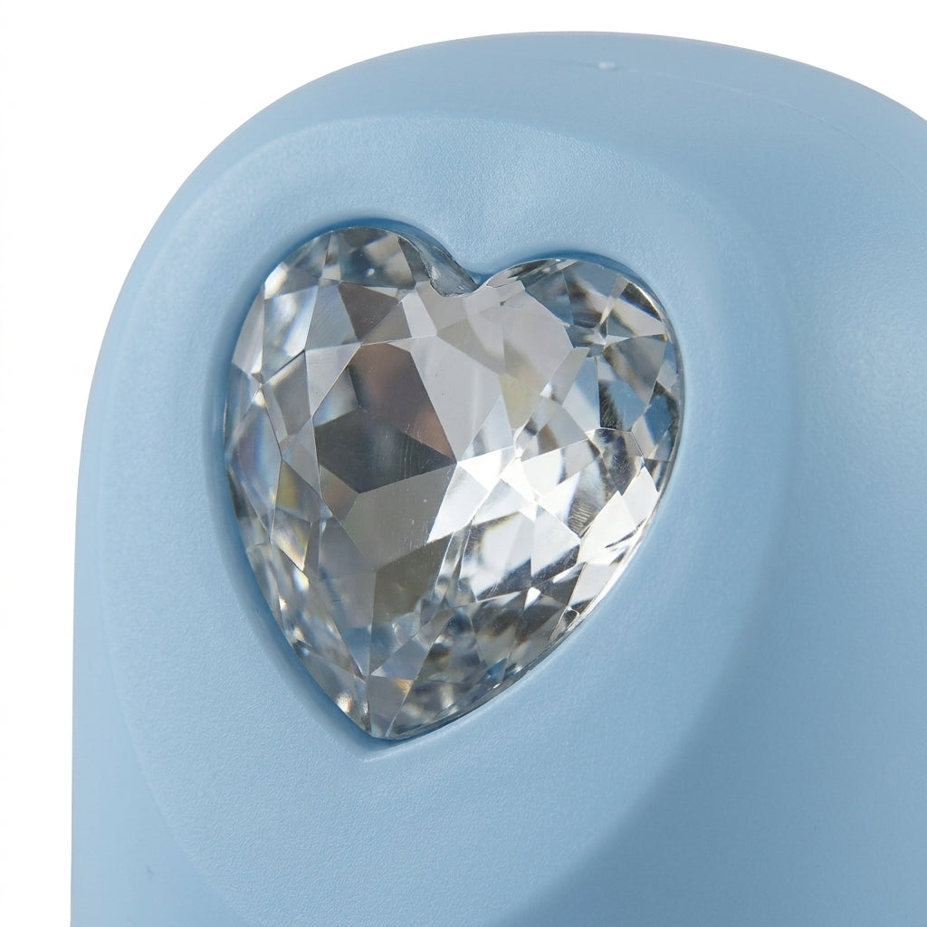 BABY FEEDER DAIMOND HEART CAP BLUE