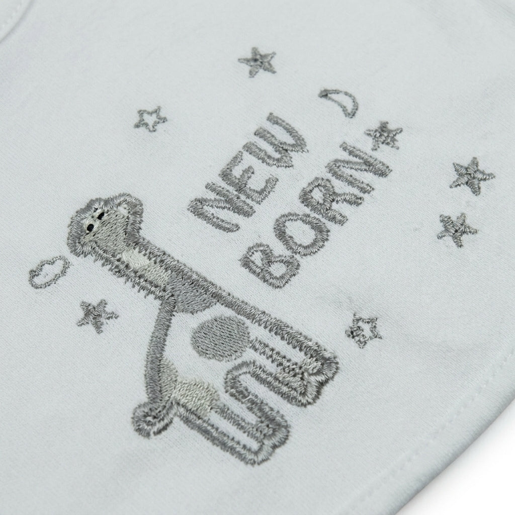 BABY Bib SET 3PCS GIRAFEE GREY