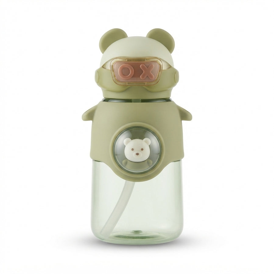 BABY STRAW SIPPER KITTY GREEN