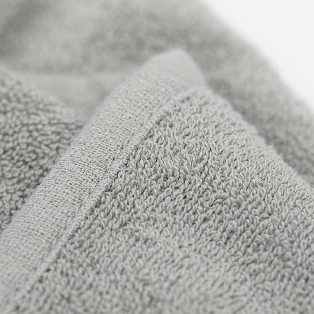 BABY HOODED BATHTOWEL TERRY BEAR GREY