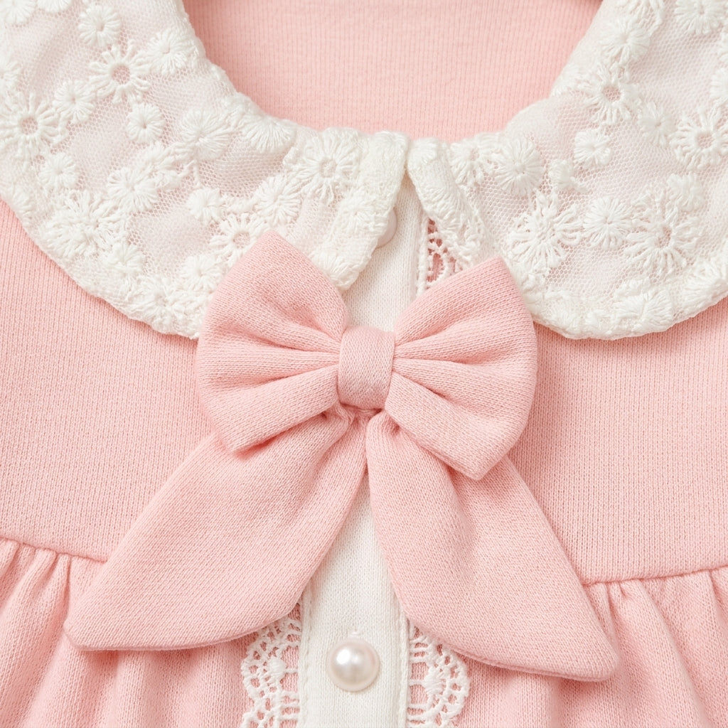 5 Piece Newborn Gift Set for Baby Girl Baby Pink
