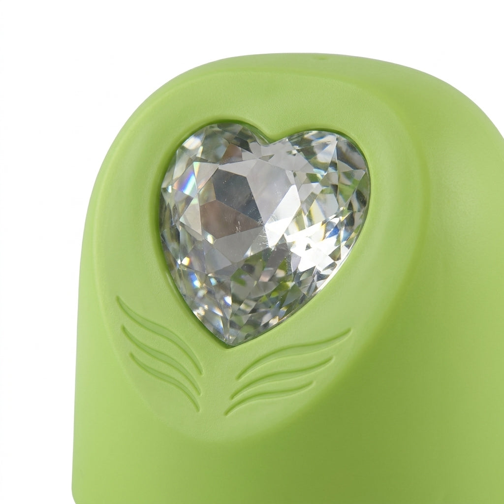 BABY FEEDER DAIMOND HEART CAP GREEN