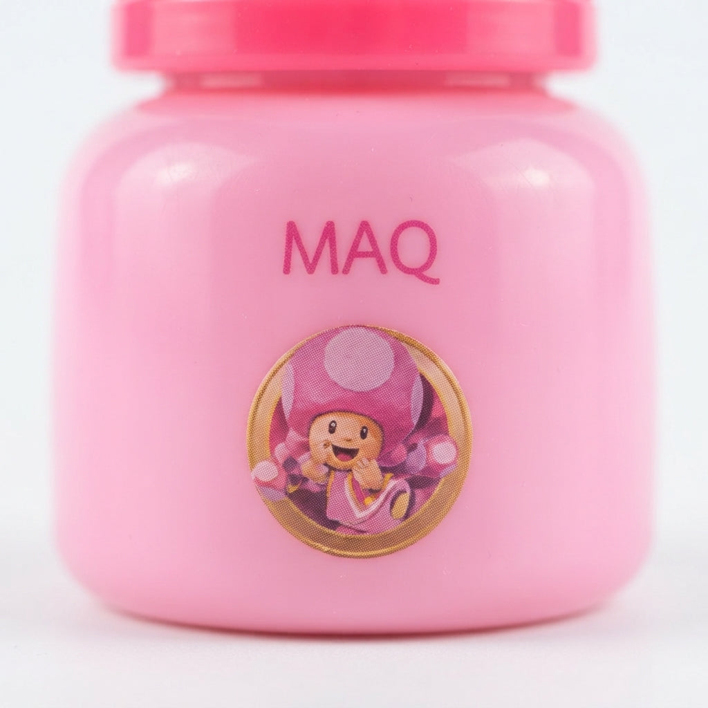 BABY FEEDING BOTTLE RATTLE CAP PINK MAQ