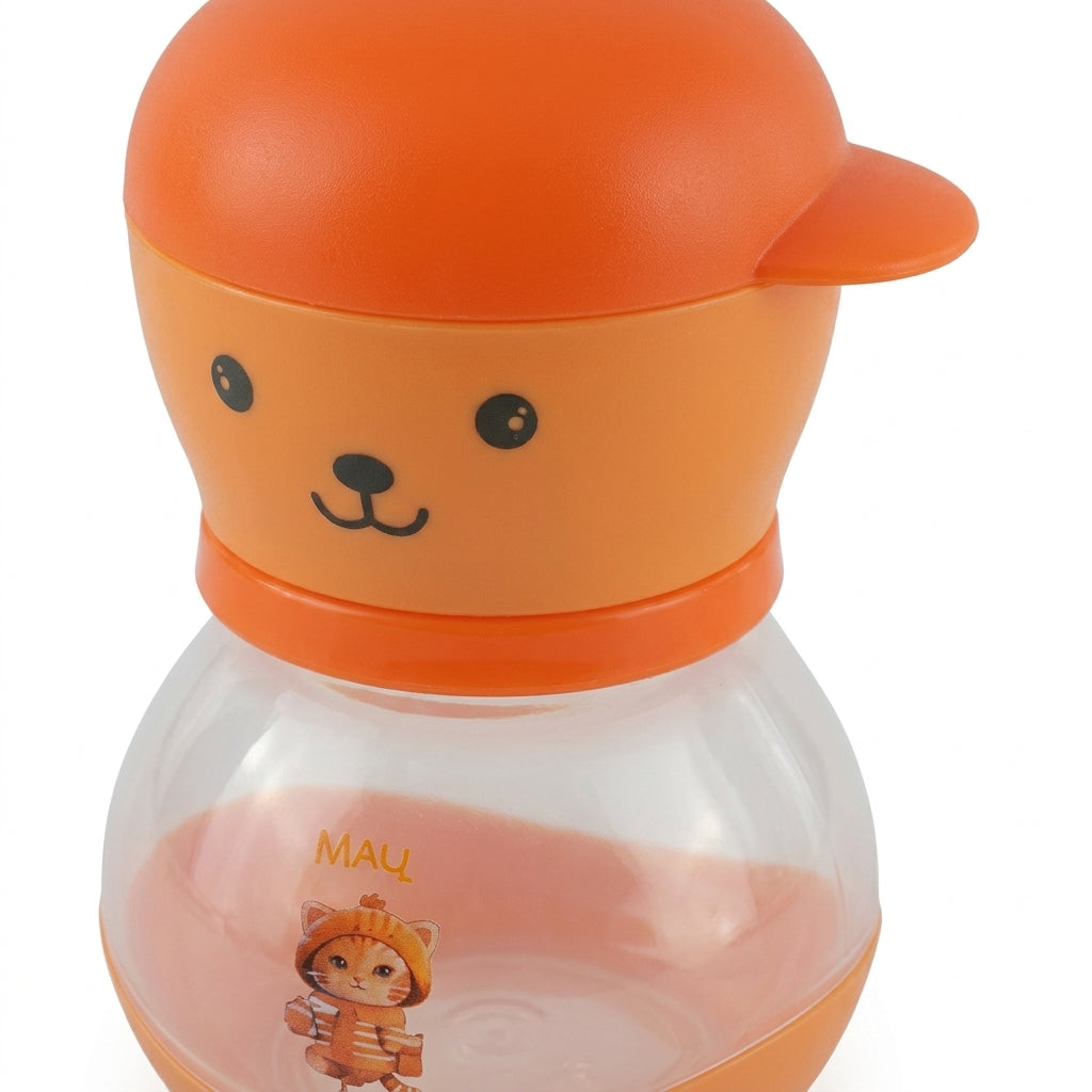 BABY FEEDING BOTTLE BEAR ORANGE BASEBALL CAP MAQ