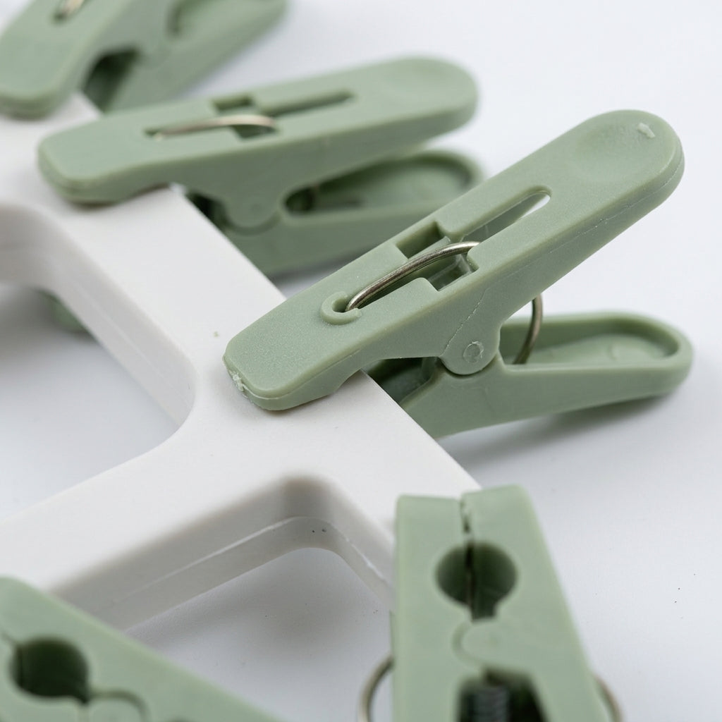 Green Edition Multi Use Laundry Hanger 16 Heavy-Duty Clips 360° Rotating