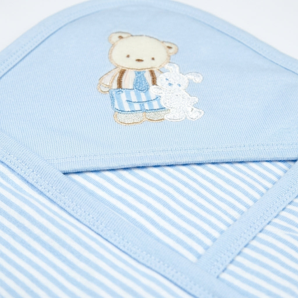 Sun First Wear Wrapping Sheet - Bear, Blue