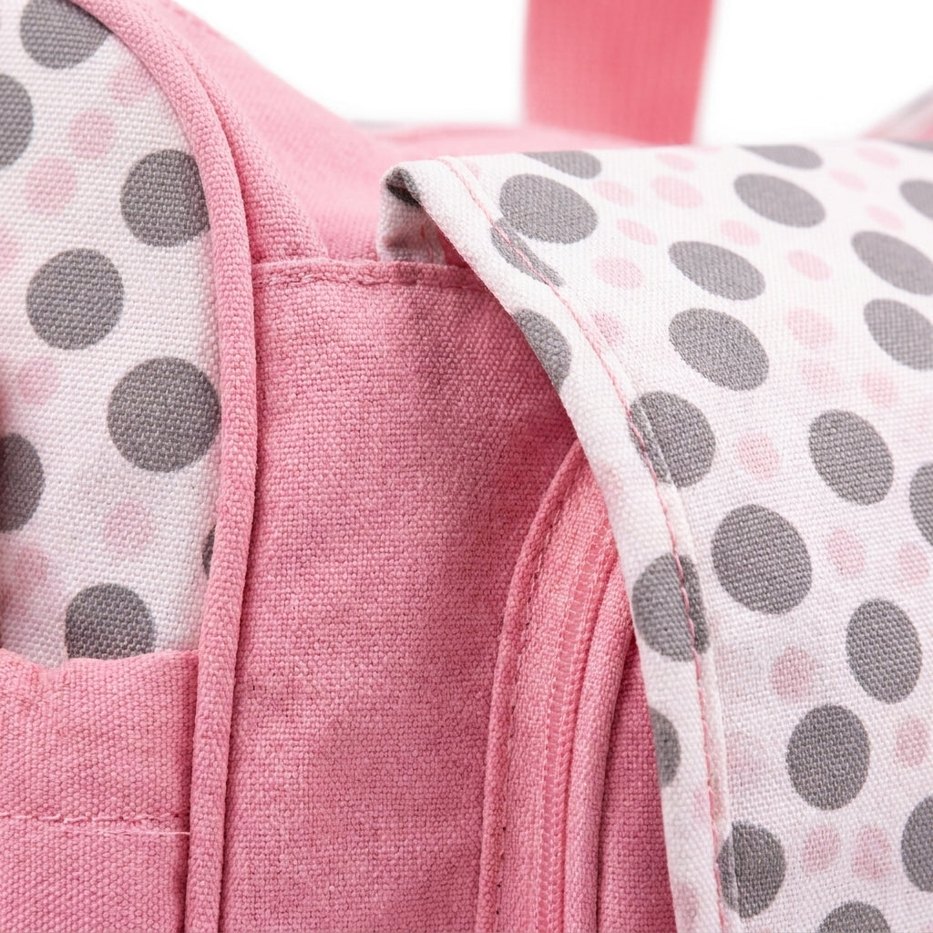 Sun Baby Bag 4 Pieces Polka Dot Print Cute Pink Grey