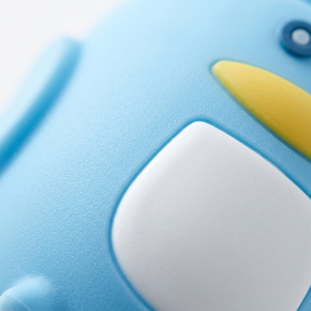 BABY GLASS FEEDER PENGUIN BLUE