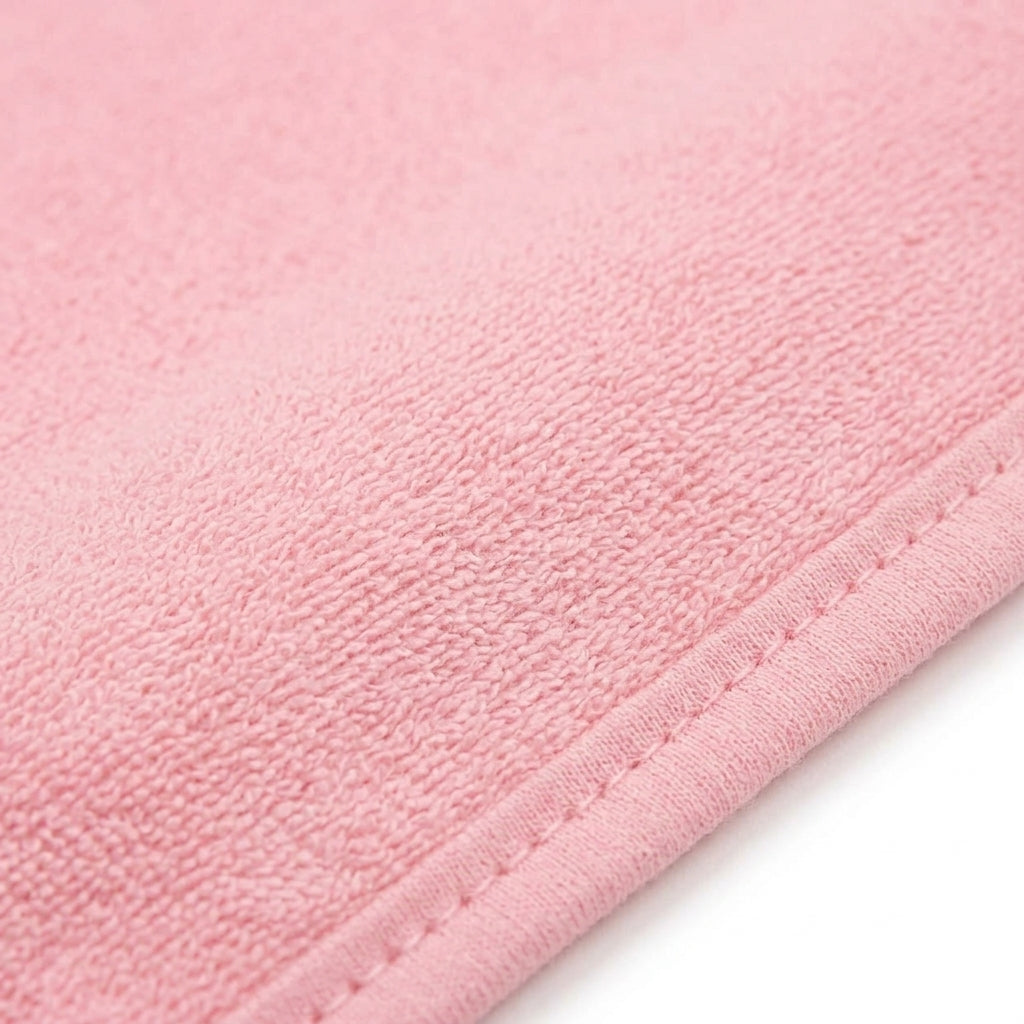 KIDZO BABY BATH TOWEL CAP TRAIN PINK