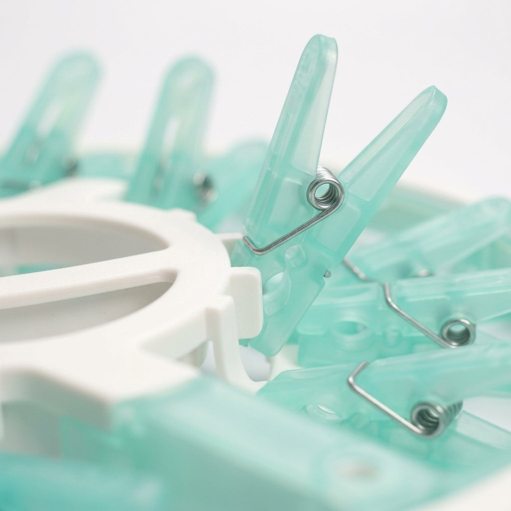 ENWEI 18 CLIPS Ellipse SHAPE HANGER HIGH QUALITY GREEN LAUNDRY SOLUTION