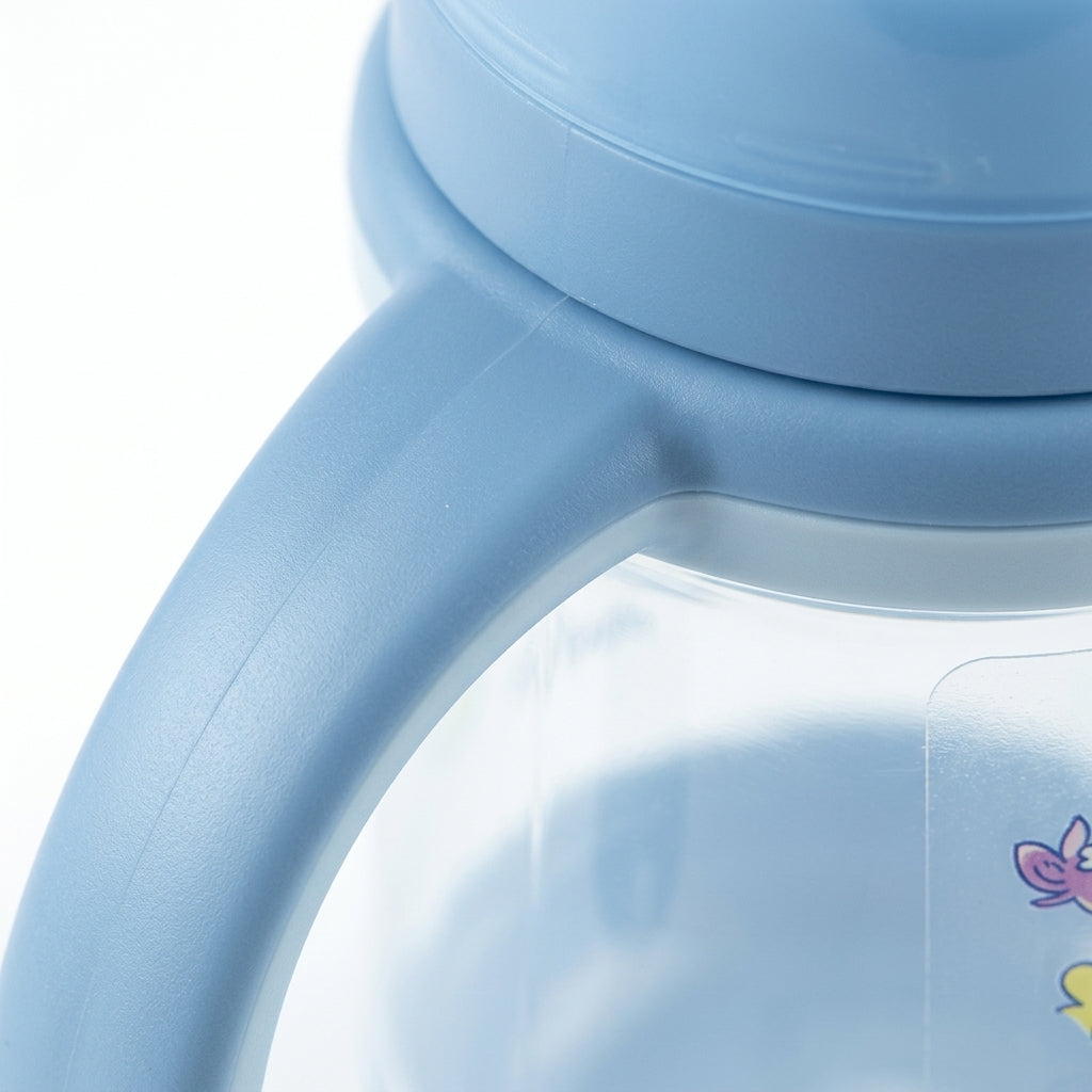 BABY FEEDER KING CAP PRINTED BLUE 210ML