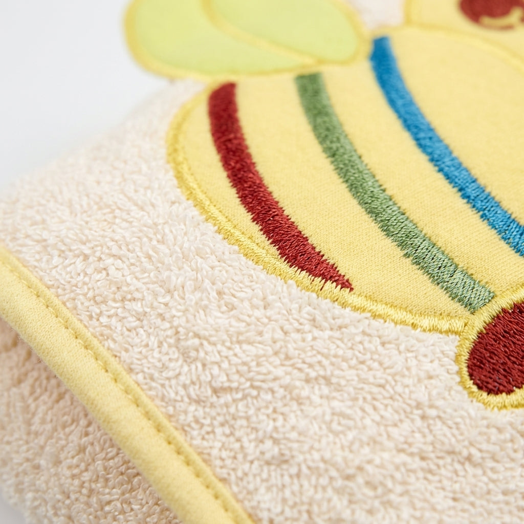BABY BATH TOWEL+4PCS FACETOWEL BEE BABY PINK
