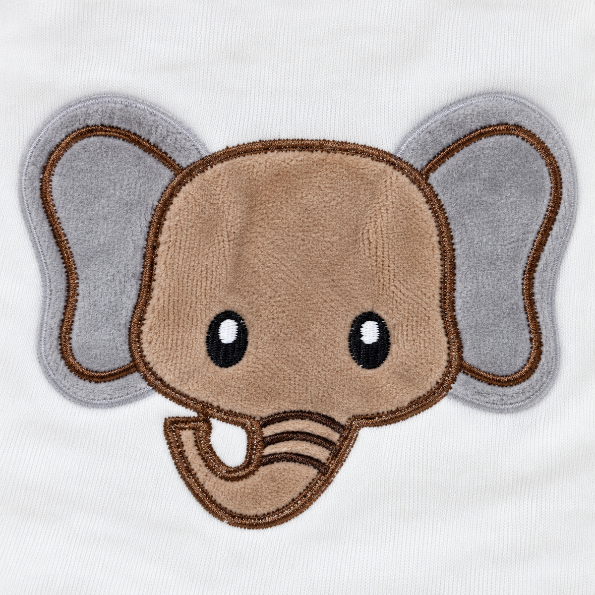NEWBORN BABY 10 PCS ELEPHANT EMB PREMIUM GIFT BOX SET – BROWN & WHITE