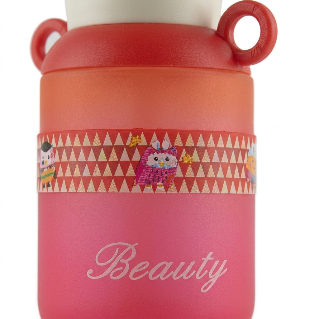 BABY STRAW SIPPER BEAR CAP RED