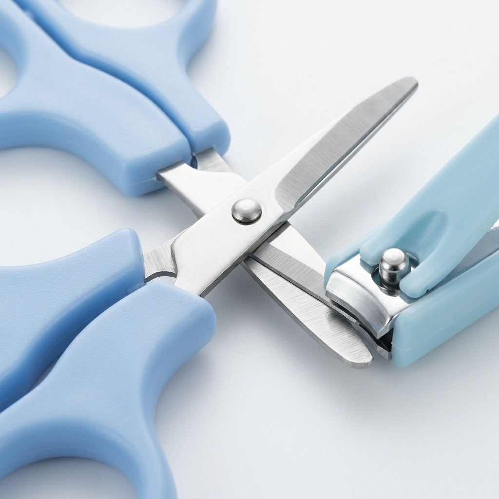BABY SCISSOR SET 2PCS BLUE