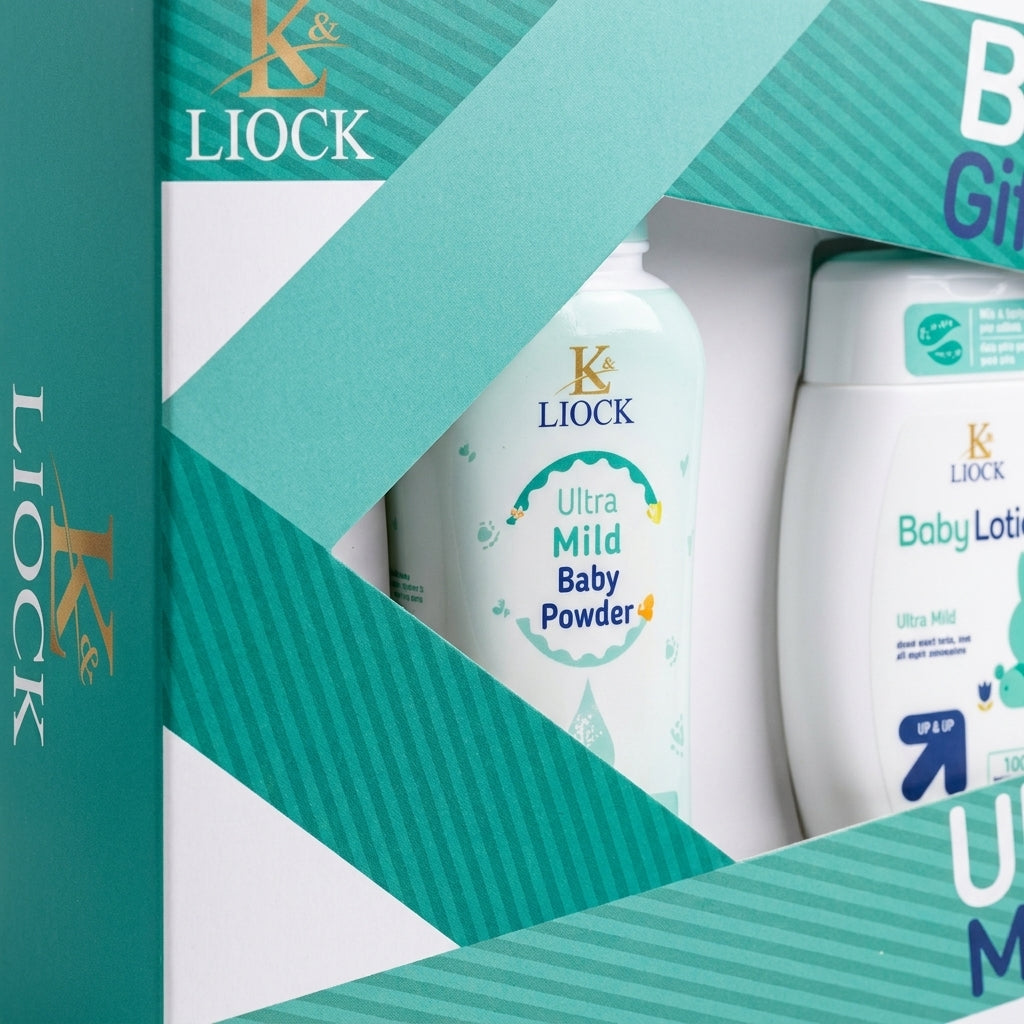 LIOCK BABY GIFT BOX 3IN1 GREEN