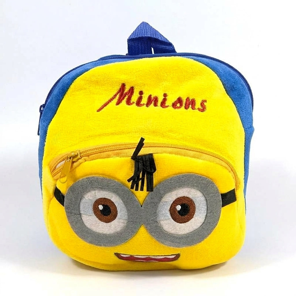 PREMIUM MINIONS YELLOW BACKPACK FOR KIDS ULTRA-SOFT VELVET