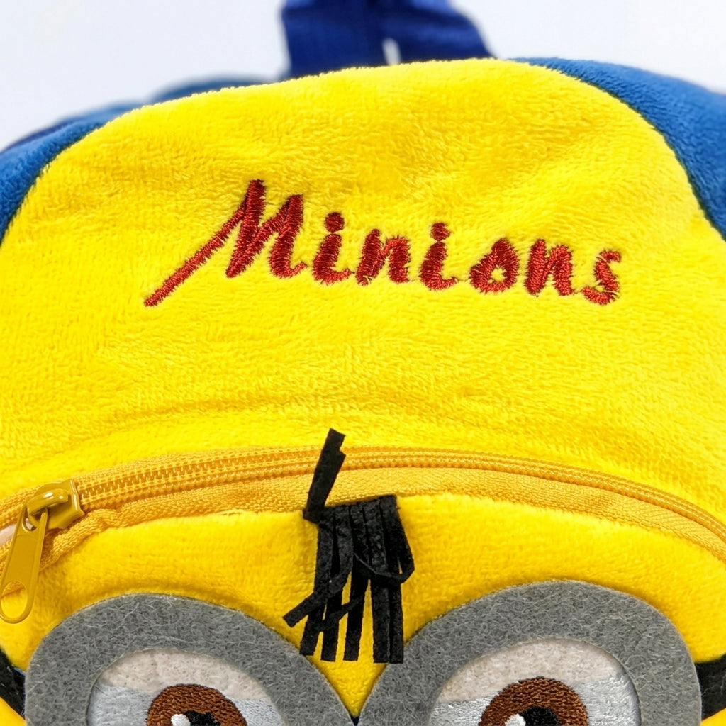 PREMIUM MINIONS YELLOW BACKPACK FOR KIDS ULTRA-SOFT VELVET